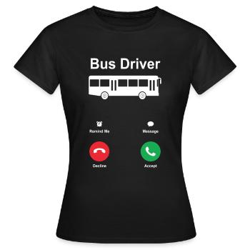 conducteur - T-shirt Femme - noir - Devant - AI Model Female 172 dark (172cm)