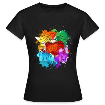 Infirmière infirmière - T-shirt Femme - noir - Devant - AI Model Female 172 dark (172cm)