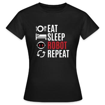 Roboter - Frauen T-Shirt - Schwarz - Vorne - AI Model Female 172 dark (172cm)