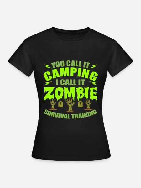 Zombie - Frauen T-Shirt - Schwarz