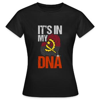 Angola - T-shirt Femme - noir - Devant - AI Model Female 172 dark (172cm)
