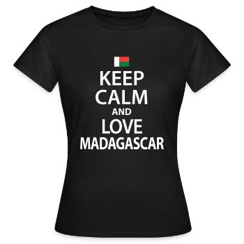 Madagascar - T-shirt Femme - noir - Devant - AI Model Female 172 dark (172cm)