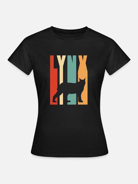 Idée cadeau chemise Lynx Wildcat - T-shirt Femme - noir