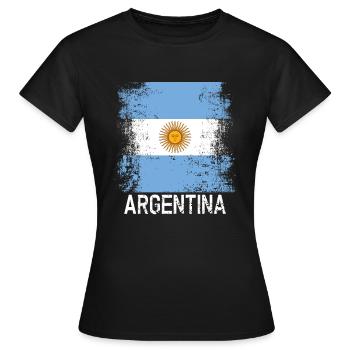 Argentina - Women's T-Shirt - black - Front - AI Model Female 172 dark (172cm)