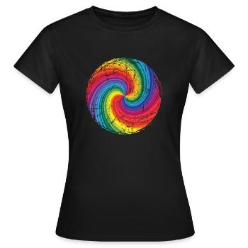 arc en ciel - T-shirt Femme - noir - Devant - AI Model Female 172 dark (172cm)