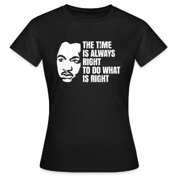 Martin Luther Traum sagen Geschenk - Frauen T-Shirt - Schwarz - Vorne - AI Model Female 172 dark (172cm)