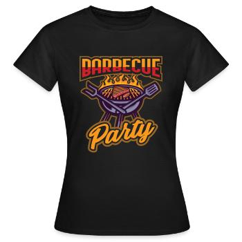 Barbecue Grillen - Frauen T-Shirt - Schwarz - Vorne - AI Model Female 172 dark (172cm)