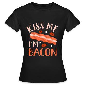 Bacon - Women's T-Shirt - black - Front - AI Model Female 172 dark (172cm)