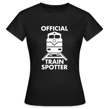 train - T-shirt Femme - noir - Devant - AI Model Female 172 dark (172cm)