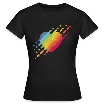LGBT - Women's T-Shirt - black - Front - AI Model Female 172 dark (172cm)