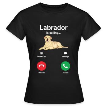 Labrador - T-shirt Femme - noir - Devant - AI Model Female 172 dark (172cm)