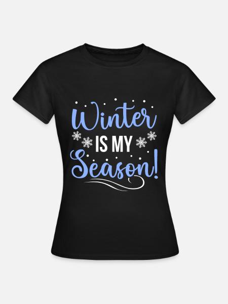 Schnee - Frauen T-Shirt - Schwarz