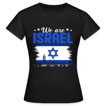 Israël - T-shirt Femme - noir - Devant - AI Model Female 172 dark (172cm)