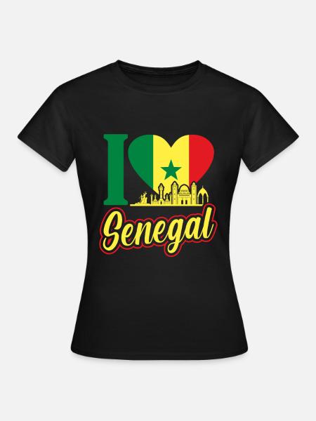 Senegal - Frauen T-Shirt - Schwarz