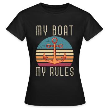 Skipper de marin - T-shirt Femme - noir - Devant - AI Model Female 172 dark (172cm)