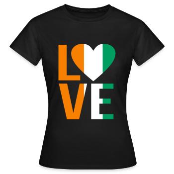 Ivory Coast - Women's T-Shirt - black - Front - AI Model Female 172 dark (172cm)