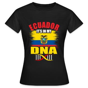 Équateur - T-shirt Femme - noir - Devant - AI Model Female 172 dark (172cm)