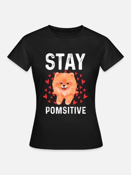 Pomeranian - Frauen T-Shirt - Schwarz