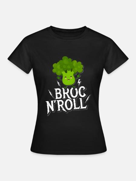 Brokkoli - Frauen T-Shirt - Schwarz
