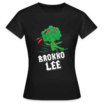 Brocolis - T-shirt Femme - noir - Devant - AI Model Female 172 dark (172cm)