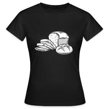 Bread - Women's T-Shirt - black - Front - AI Model Female 172 dark (172cm)