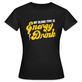 Boisson énergisante - T-shirt Femme - noir - Devant - AI Model Female 172 dark (172cm)