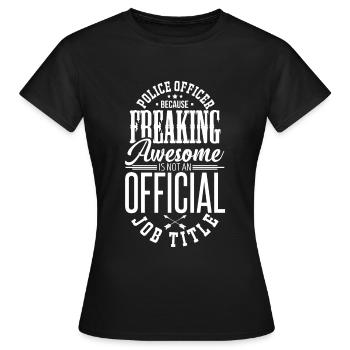 Police - T-shirt Femme - noir - Devant - AI Model Female 172 dark (172cm)