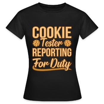 Biscuits - Women's T-Shirt - black - Front - AI Model Female 172 dark (172cm)