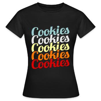 Biscuits - Women's T-Shirt - black - Front - AI Model Female 172 dark (172cm)