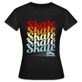 Roller - T-shirt Femme - noir - Devant - AI Model Female 172 dark (172cm)