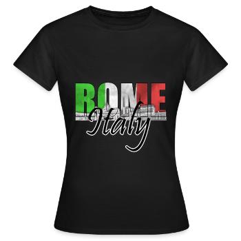 Rom - Frauen T-Shirt - Schwarz - Vorne - AI Model Female 172 dark (172cm)