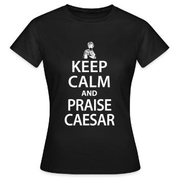Jules César Rome Italie Empire romain - T-shirt Femme - noir - Devant - AI Model Female 172 dark (172cm)