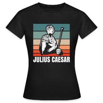 Jules César Rome Italie Empire romain - T-shirt Femme - noir - Devant - AI Model Female 172 dark (172cm)