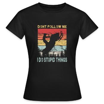 Motoneige Motoneige - T-shirt Femme - noir - Devant - AI Model Female 172 dark (172cm)