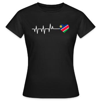 Namibie - T-shirt Femme - noir - Devant - AI Model Female 172 dark (172cm)