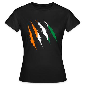 Côte d’Ivoire - T-shirt Femme - noir - Devant - AI Model Female 172 dark (172cm)