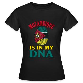 Mozambique - T-shirt Femme - noir - Devant - AI Model Female 172 dark (172cm)