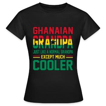 Ghana - T-shirt Femme - noir - Devant - AI Model Female 172 dark (172cm)