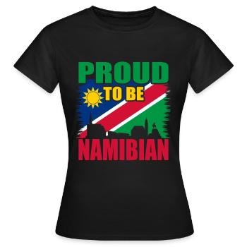 Namibie - T-shirt Femme - noir - Devant - AI Model Female 172 dark (172cm)