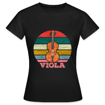 Viola - Women's T-Shirt - black - Front - AI Model Female 172 dark (172cm)