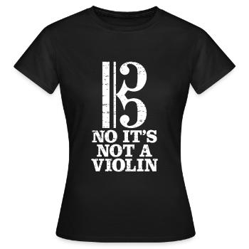 Viola - Women's T-Shirt - black - Front - AI Model Female 172 dark (172cm)