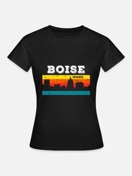 Boise Idaho - Frauen T-Shirt - Schwarz