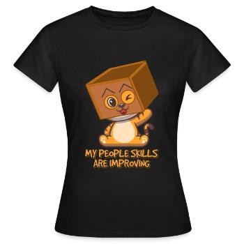 Tiger - Frauen T-Shirt - Schwarz - Vorne - AI Model Female 172 dark (172cm)