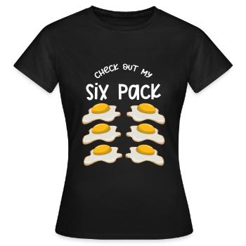 Oeuf - T-shirt Femme - noir - Devant - AI Model Female 172 dark (172cm)