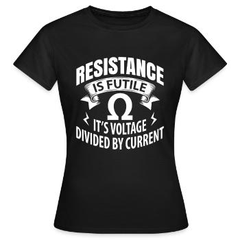 Electronic - Women's T-Shirt - black - Front - AI Model Female 172 dark (172cm)