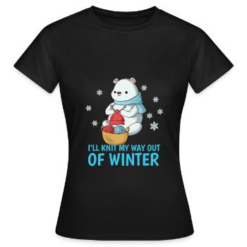 Humour - Women's T-Shirt - black - Front - AI Model Female 172 dark (172cm)