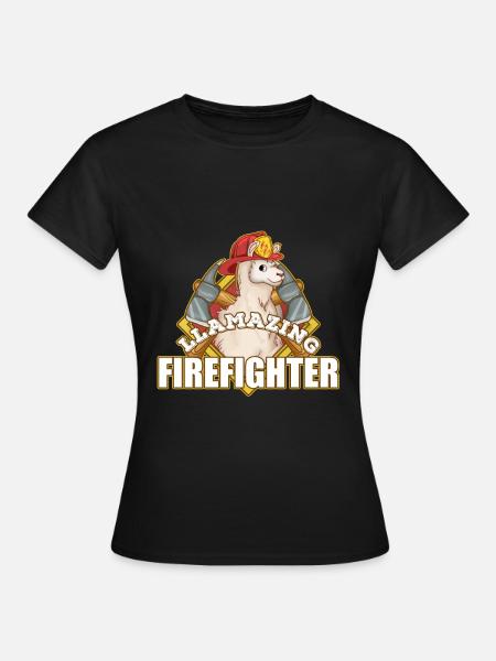 Feuerwehrmann - Frauen T-Shirt - Schwarz