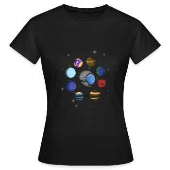 Astronaute - T-shirt Femme - noir - Devant - AI Model Female 172 dark (172cm)