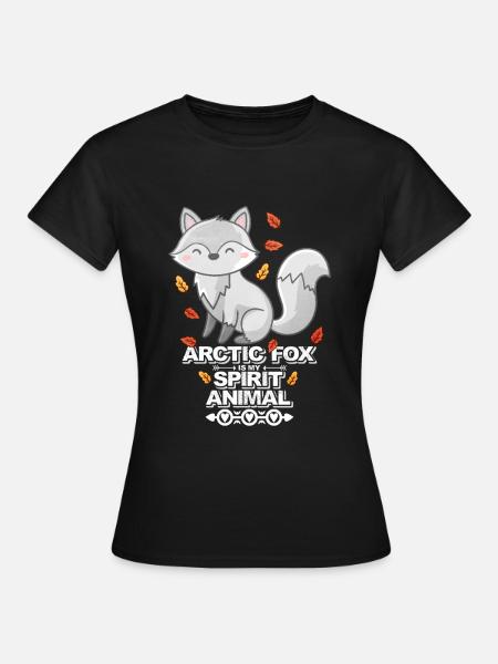 Polarfuchs - Frauen T-Shirt - Schwarz