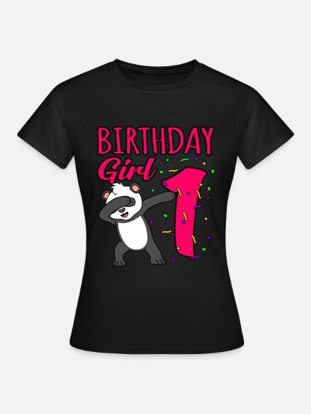 1. Geburtstag - Frauen T-Shirt - Schwarz